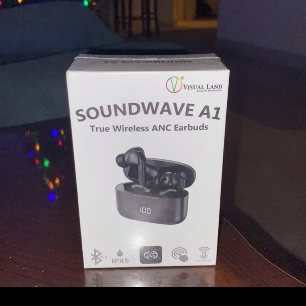 Visual Land SOUNDWAVE A1 Active Noise Cancelling True Wireless Bluetooth v5.3